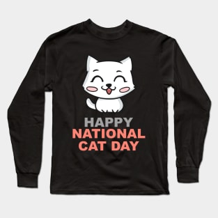 National Cat Day 2019 Long Sleeve T-Shirt